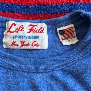 Like New Left Field NYC Blue Slub long sleeved tee Medium